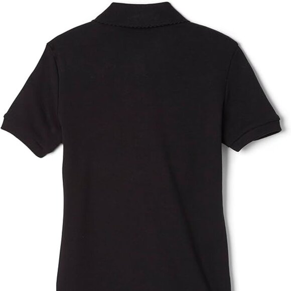 French Toast SA9423 Girls Picot Polo - Black - Picture 2 of 2